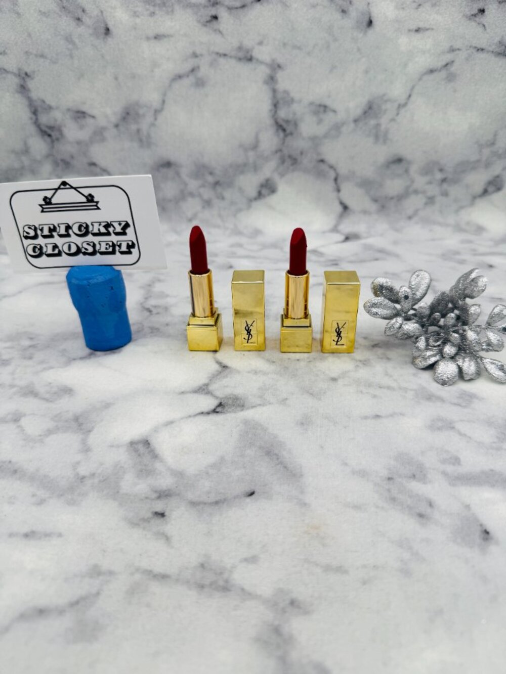 Yves Saint Laurent Beauty Set-Rouge Pur Couture Lipstick 21 Paradoxe-2pc-NEW